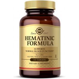 Solgar Hematinic Formula Tablets 100 Tabs